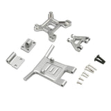 Maxbell Front Bumper 1/14 1/12 Truck Car Parts Crawler for Wltoys 144001 124016 Silver