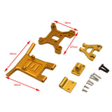 Maxbell Front Bumper 1/14 1/12 Truck Car Parts Crawler for Wltoys 144001 124016 Gold