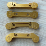 Maxbell 1/12 RC Front Rear Arms Replacement for Wltoys 144001 124019 144002 Golden