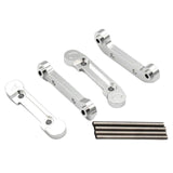 Maxbell 1/12 RC Front Rear Arms Replacement for Wltoys 144001 124019 144002 Silver