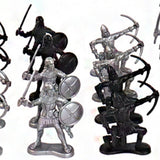 Maxbell Plastic Medieval Knight Soldier Toys Army Men Archaic Soldiers Army Infantry 24 pcs