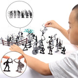 Maxbell Plastic Medieval Knight Soldier Toys Army Men Archaic Soldiers Army Infantry 24 pcs