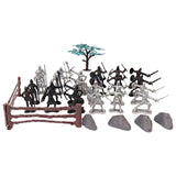 Maxbell Plastic Medieval Knight Soldier Toys Army Men Archaic Soldiers Army Infantry 24x with accessaries