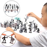 Maxbell Plastic Medieval Knight Soldier Toys Army Men Archaic Soldiers Army Infantry 48 pcs