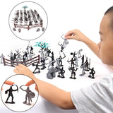 Maxbell Plastic Medieval Knight Soldier Toys Army Men Archaic Soldiers Army Infantry 60 pcs