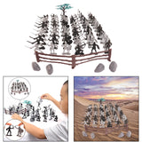 Maxbell Plastic Medieval Knight Soldier Toys Army Men Archaic Soldiers Army Infantry 60 pcs