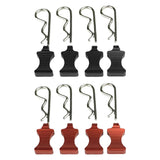 Maxbell 4Pcs RC Car Body Shell Clips Pin 1/6 Modified with Bracket for SCX6 RC Car Red