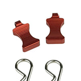 Maxbell 4Pcs RC Car Body Shell Clips Pin 1/6 Modified with Bracket for SCX6 RC Car Red