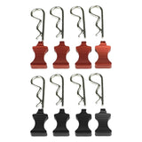 Maxbell 4Pcs RC Car Body Shell Clips Pin 1/6 Modified with Bracket for SCX6 RC Car Red