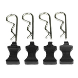Maxbell 4Pcs RC Car Body Shell Clips Pin 1/6 Modified with Bracket for SCX6 RC Car Black