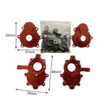 Maxbell Metal RC Portal Drive Housing Steering Knuckle for Gen8 1:10 Car Red