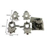 Maxbell Metal RC Portal Drive Housing Steering Knuckle for Gen8 1:10 Car Silver