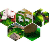 Maxbell Miniature Static Grass 5mm Fairy Garden Scene Model Sand Table Grass Powder mountain green