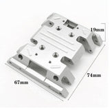 Maxbell RC Car Gear Case Mount for MN86 MN86S 1/12 Scale RC Rock Crawler Truck Parts silver