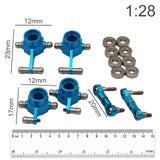 Maxbell Steering Cup 1/28 Car Parts Vehicles Model Model for Wltoys K989 RC Vehicle Blue