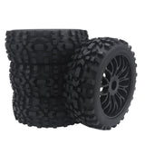 Maxbell 4x RC Car Tires Set Wheel Rims Tyre for Tamiya 1/10 RC Car Accessories