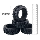 Maxbell 4x RC Car Tires Set Wheel Rims Tyre for Tamiya 1/10 RC Car Accessories