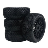 Maxbell 4x RC Wheel Rims Black Strong Grip 1/10 1:10 for Tamiya Drifting
