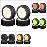 Maxbell 4Pcs RC Tires Set for Arrma HSP HPI 1/7 1/8 1/10 RC Off-Road Car Accessory White