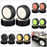 Maxbell 4Pcs RC Tires Set for Arrma HSP HPI 1/7 1/8 1/10 RC Off-Road Car Accessory White