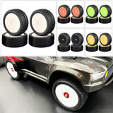 Maxbell 4Pcs RC Tires Set for Arrma HSP HPI 1/7 1/8 1/10 RC Off-Road Car Accessory White