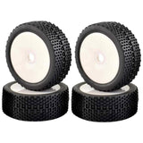 Maxbell 4Pcs RC Tires Set for Arrma HSP HPI 1/7 1/8 1/10 RC Off-Road Car Accessory White