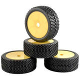 Maxbell 4Pcs RC Tires Set for Arrma HSP HPI 1/7 1/8 1/10 RC Off-Road Car Accessory Yellow