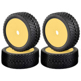 Maxbell 4Pcs RC Tires Set for Arrma HSP HPI 1/7 1/8 1/10 RC Off-Road Car Accessory Yellow
