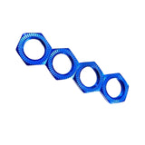 Maxbell Set of 4 Hex Wheel Nut for 1:7 1:8 RC Vehicles Replacement Accessories Blue