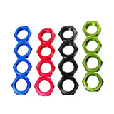 Maxbell Set of 4 Hex Wheel Nut for 1:7 1:8 RC Vehicles Replacement Accessories Blue