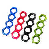 Maxbell Set of 4 Hex Wheel Nut for 1:7 1:8 RC Vehicles Replacement Accessories Blue