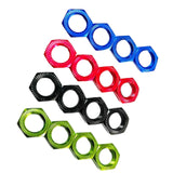 Maxbell Set of 4 Hex Wheel Nut for 1:7 1:8 RC Vehicles Replacement Accessories Blue