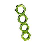 Maxbell Set of 4 Hex Wheel Nut for 1:7 1:8 RC Vehicles Replacement Accessories Green