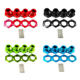 Maxbell 17mm Hex Wheel Hubs Adapter 1/8 Crawler Assembly Upgrade for Arrma Talion Green
