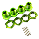 Maxbell 17mm Hex Wheel Hubs Adapter 1/8 Crawler Assembly Upgrade for Arrma Talion Green