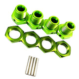 Maxbell 17mm Hex Wheel Hubs Adapter 1/8 Crawler Assembly Upgrade for Arrma Talion Green