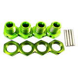 Maxbell 17mm Hex Wheel Hubs Adapter 1/8 Crawler Assembly Upgrade for Arrma Talion Green
