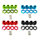 Maxbell 17mm Hex Wheel Hubs Adapter 1/8 Crawler Assembly Upgrade for Arrma Talion Green