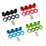 Maxbell 17mm Hex Wheel Hubs Adapter 1/8 Crawler Assembly Upgrade for Arrma Talion Green