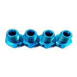 Maxbell 17mm Hex Wheel Hubs Adapter 1/8 Crawler Assembly Upgrade for Arrma Talion Blue