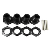 Maxbell 17mm Hex Wheel Hubs Adapter 1/8 Crawler Assembly Upgrade for Arrma Talion Black
