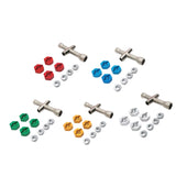 Maxbell 4pcs RC 12mm Adapter with 4 Flange Nut for MN-999 1:10 Car Replacement