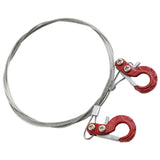 Maxbell RC Car Steel Tow Rope 1:10 1/10 Durable Metal for TF2 Vehicle Crawlers Red