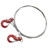 Maxbell RC Car Steel Tow Rope 1:10 1/10 Durable Metal for TF2 Vehicle Crawlers Red
