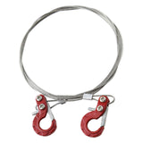 Maxbell RC Car Steel Tow Rope 1:10 1/10 Durable Metal for TF2 Vehicle Crawlers Red