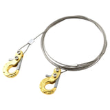 Maxbell RC Car Steel Tow Rope 1:10 1/10 Durable Metal for TF2 Vehicle Crawlers Golden