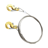 Maxbell RC Car Steel Tow Rope 1:10 1/10 Durable Metal for TF2 Vehicle Crawlers Golden