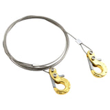 Maxbell RC Car Steel Tow Rope 1:10 1/10 Durable Metal for TF2 Vehicle Crawlers Golden