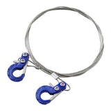 Maxbell RC Car Steel Tow Rope 1:10 1/10 Durable Metal for TF2 Vehicle Crawlers Blue