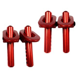 Maxbell 4Pcs Metal RC Car Shell Column for Arrma 1/10 RC Car Replacement Parts Red